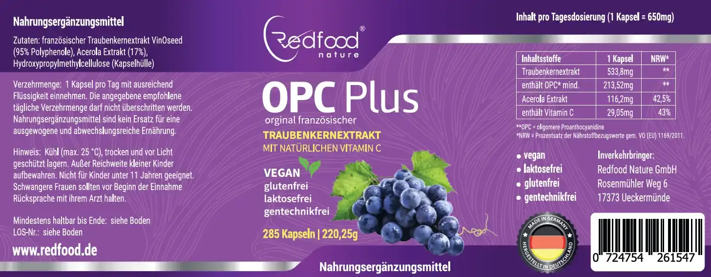 OPC französischer traubenkernextrakt 285 kapseln kaufen