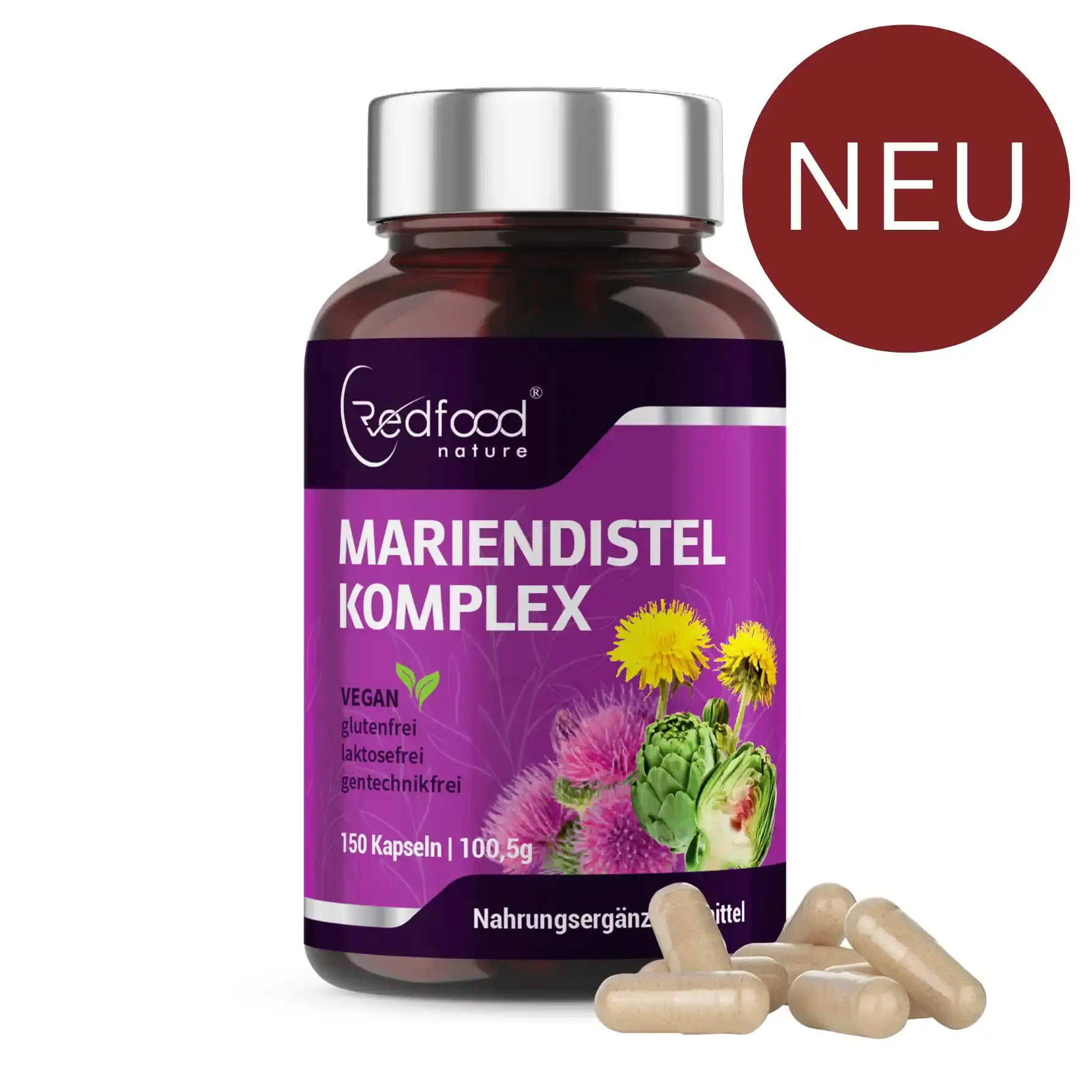 Mariendistel Artischocke Löwenzahn Kapseln Lebergesundheit