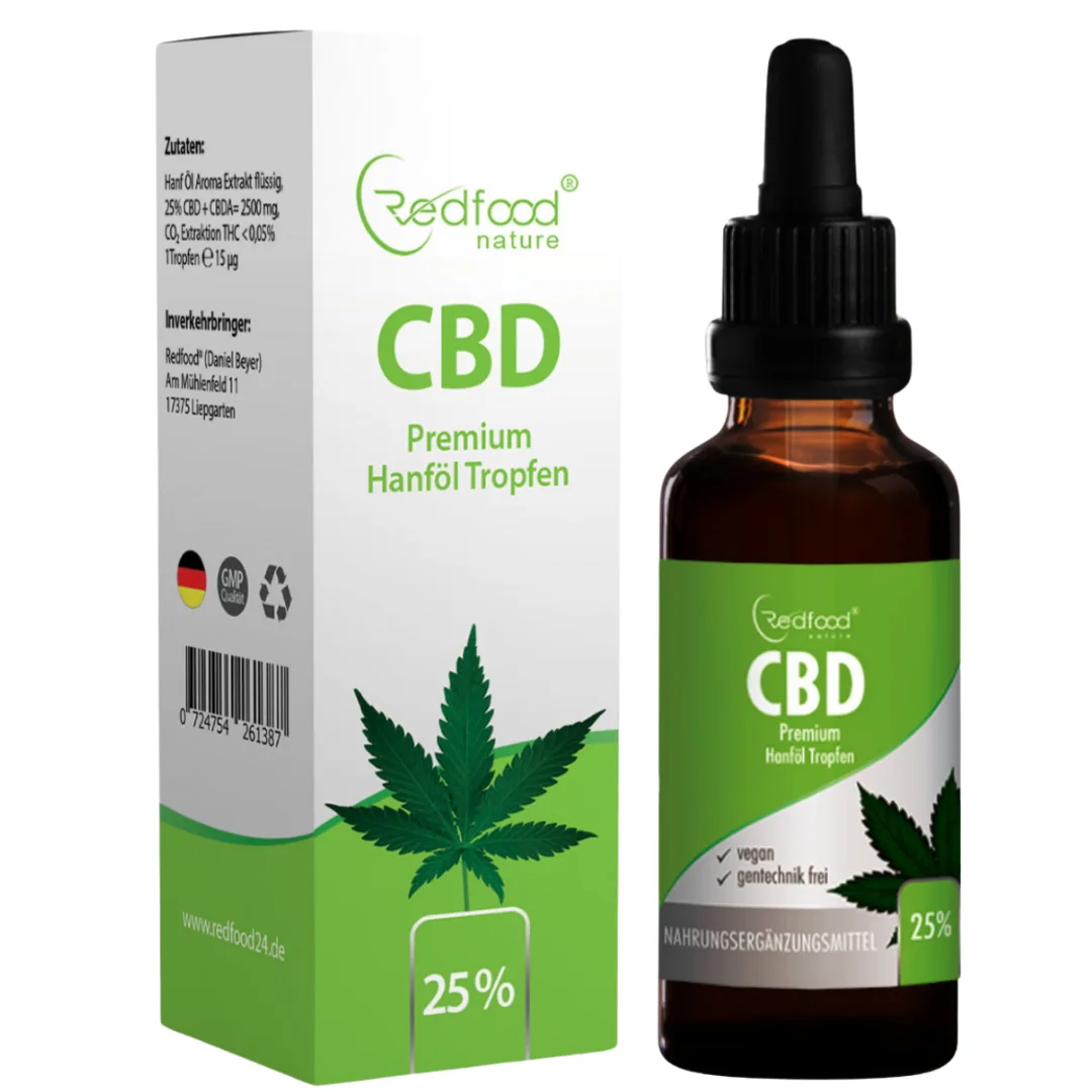 CBD ÖL 25 % Vollspektrum Hanf Öl 30ml