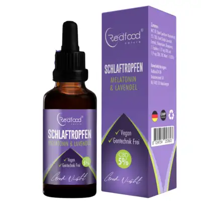 5% CBD Schlaftropfen mit Melatonin & Lavendel 10ml